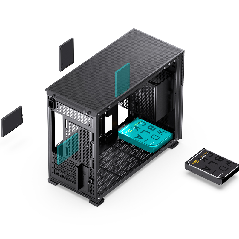 D31 M-ATX MESH+SCREEN VERSION BLACK