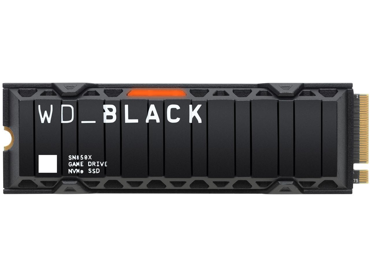 BLACK SN850X NVME SSD M.2 1TB W/HEAT SINK