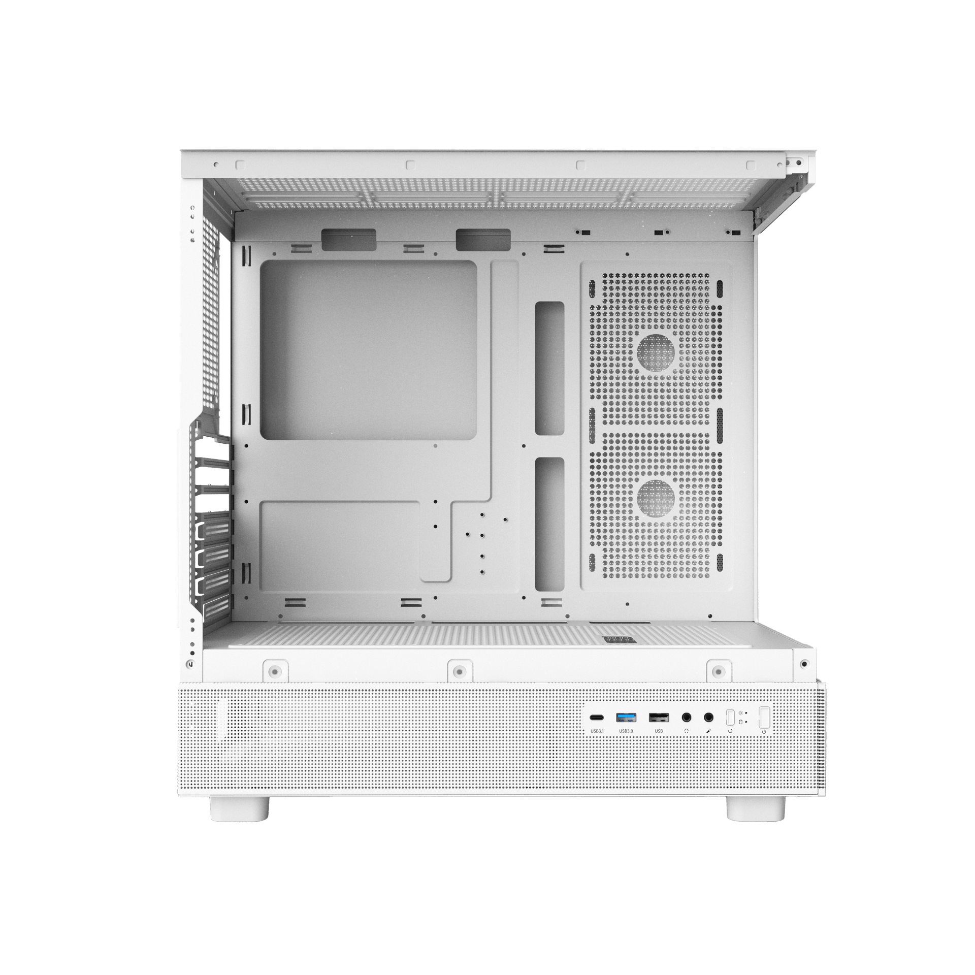 DPX90 WITH 3 ARGB FANS ATX CASE WHITE