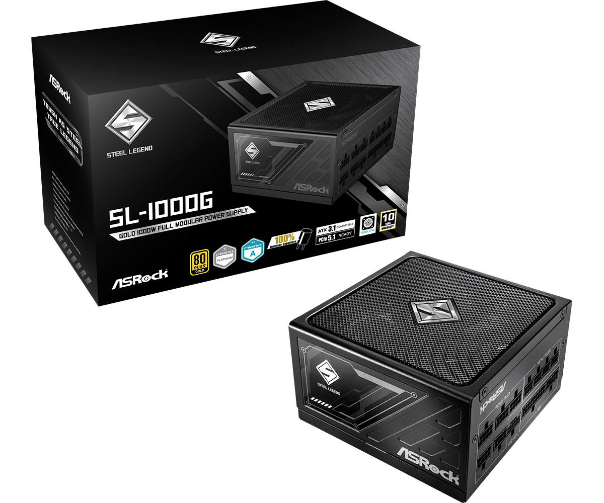 STEEL LEGEND 1000W GOLD ATX 3.1 PSU BLACK