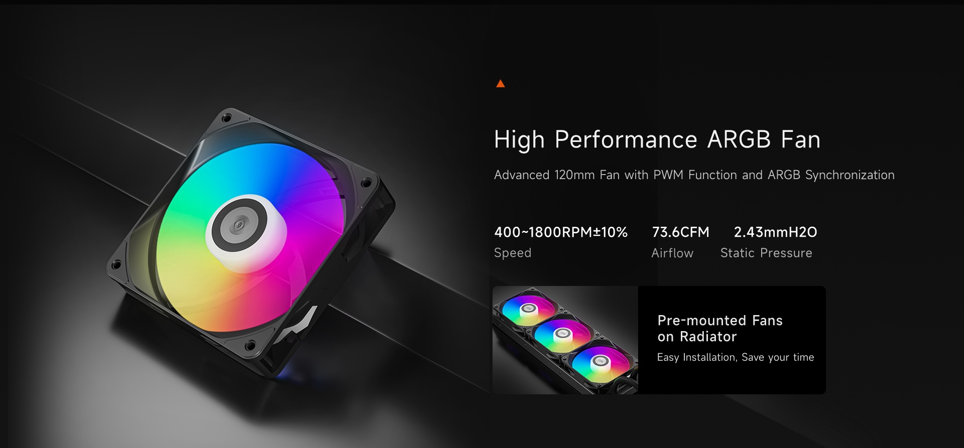 DA360 ARGB HIGH PERFORMANCE AIO CPU COOLING BLACK thumbnail 9